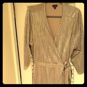 Torrid silver wrap dress